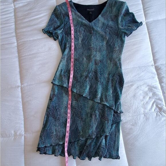 Connected Apparel Tiered V-Neck Dress 8 - Picture 6 of 8